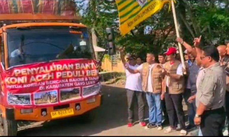 Bergerak Serentak, Satgas KONI Aceh Salurkan Bantuan untuk 15 Daerah