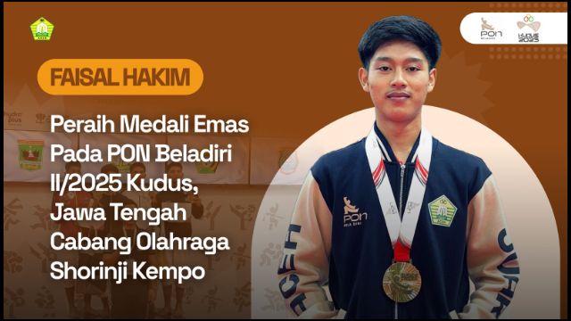 Faisal Hakim, Peraih Medali Emas PON Beladiri Kudus